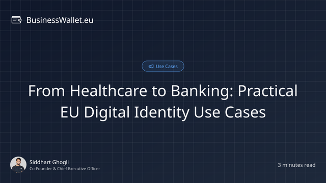 From Healthcare to Banking: Practical EU Digital Identity Use Cases